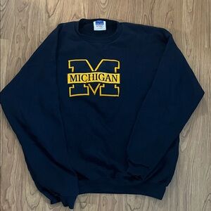 Michigan Navy Vintage Sweatshirt size XL